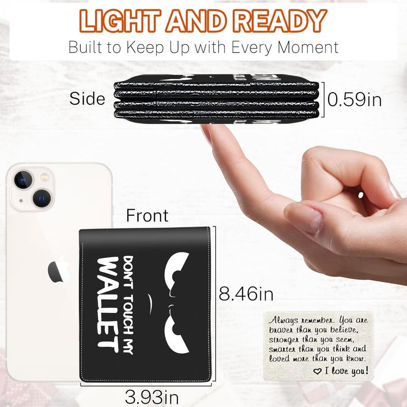 Mindow Boys Wallet for Kids, Teen Boy Baseball Wallets 9-12 8-10 8-12, Cool Novelty Leather Bifold Rfid Blocking Purse Coin Pocket Zipper Id Window for Children Men Male Youth Guys Birthday Christmas Gifts - Image 2
